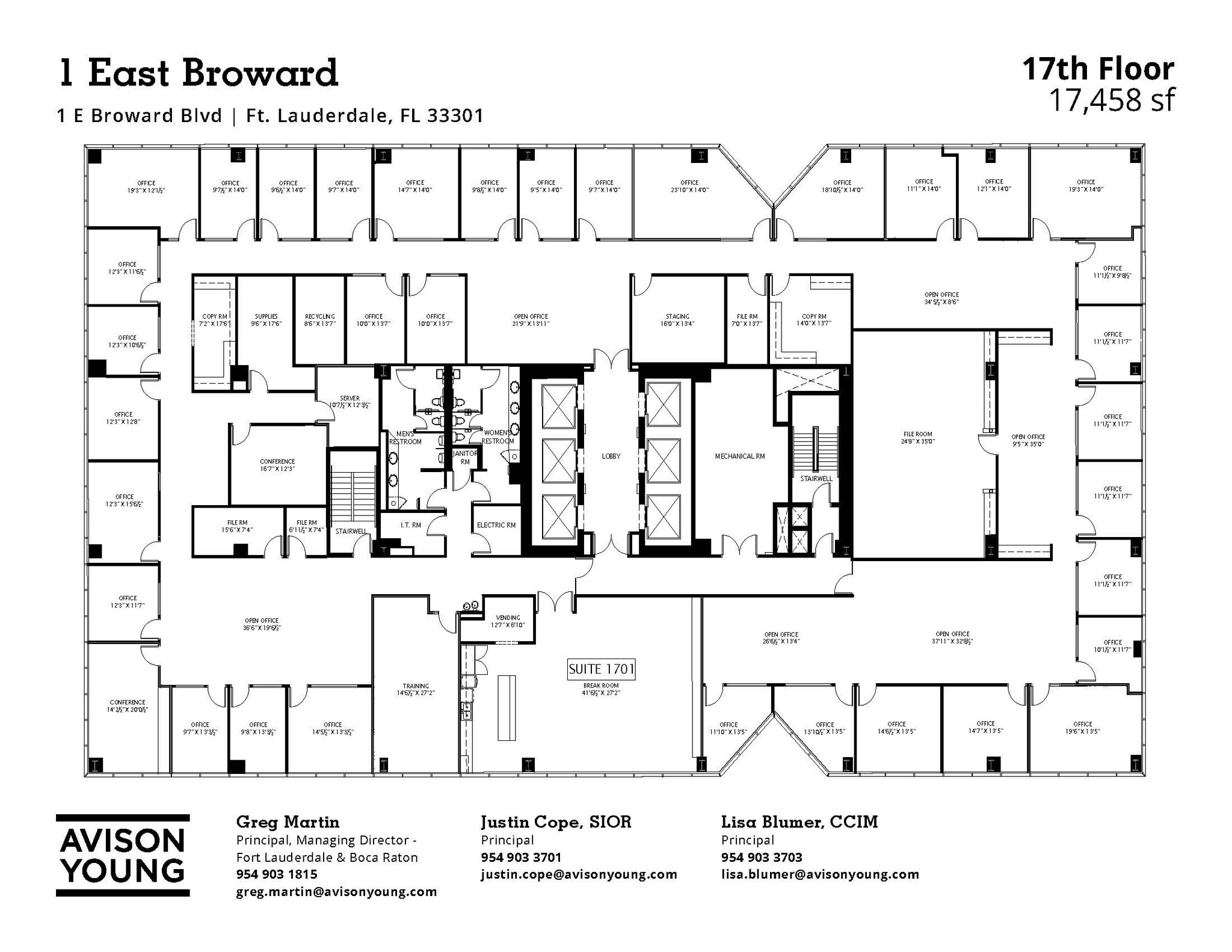 1 E Broward Blvd, Fort Lauderdale, FL for lease Floor Plan- Image 1 of 1