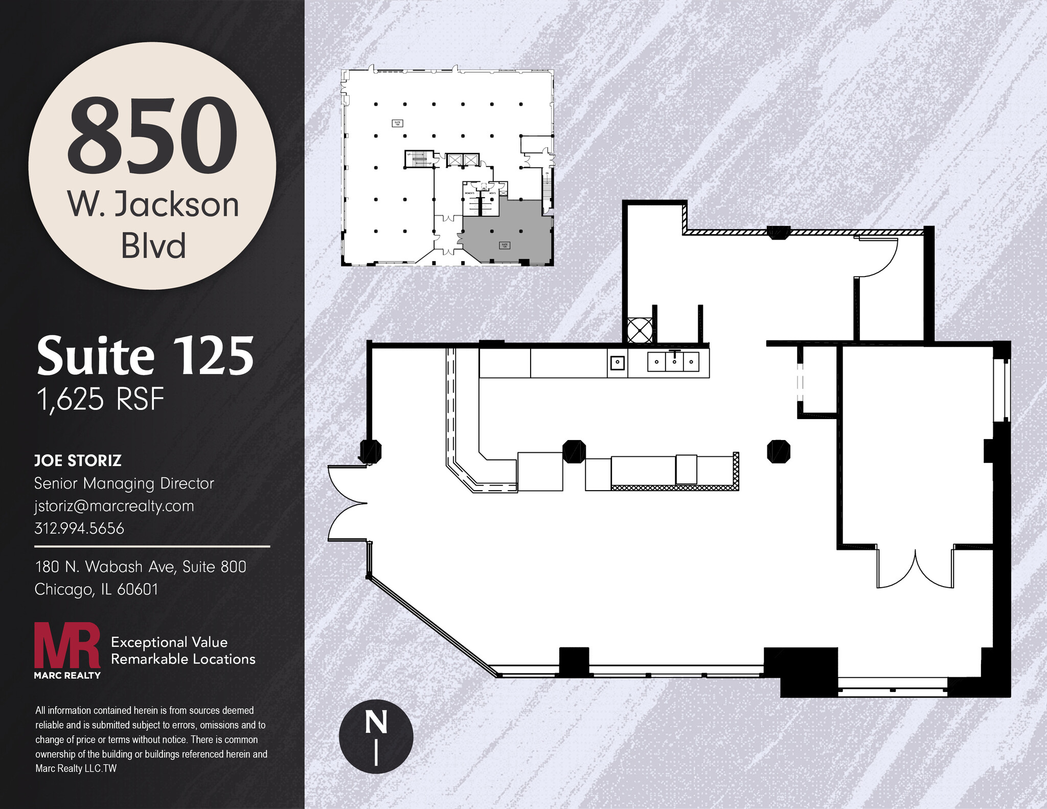 850 W Jackson Blvd, Chicago, IL for lease Floor Plan- Image 1 of 14