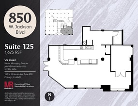 850 W Jackson Blvd, Chicago, IL for lease Floor Plan- Image 1 of 14