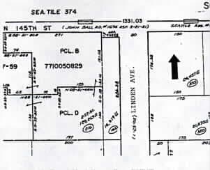 911 N 145th St, Seattle, WA for sale - Plat Map - Image 2 of 9