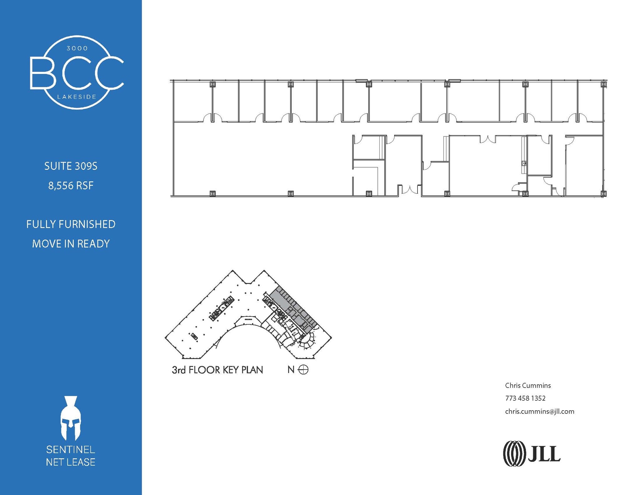 3000 Lakeside Dr, Bannockburn, IL à louer Plan d’étage- Image 1 de 1
