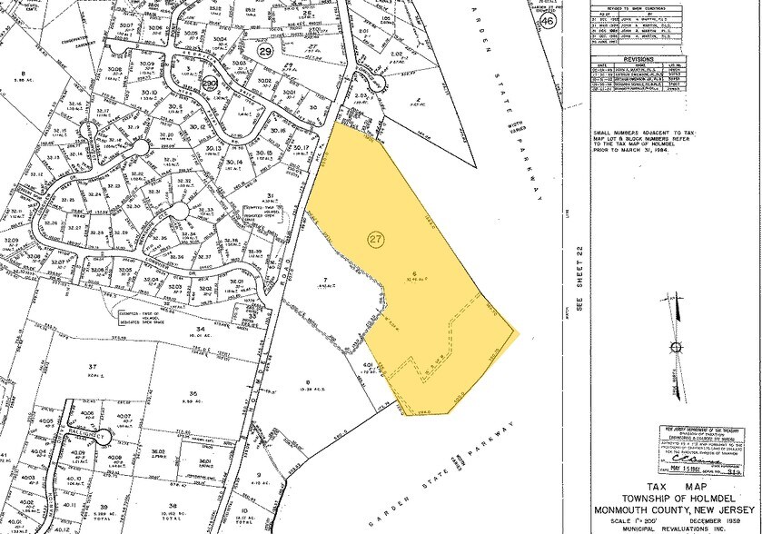 791 Holmdel Rd, Holmdel, NJ à louer - Plan cadastral - Image 3 de 3