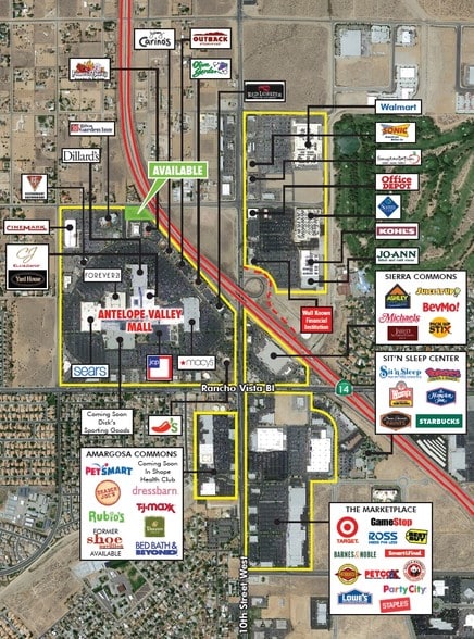 Rancho Vista Blvd, Palmdale, CA à louer - Aérien - Image 3 de 4