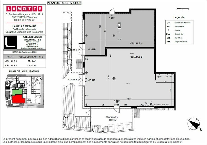 Retail in La Chapelle-des-Fougeretz for sale - Floor Plan - Image 3 of 3