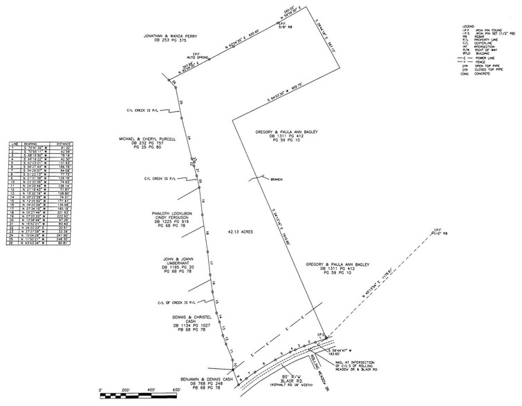 0 Blair Road, Mount Airy, GA for sale - Plat Map - Image 2 of 7