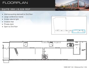 1400 65th St, Emeryville, CA à louer Plan d’étage- Image 1 de 1