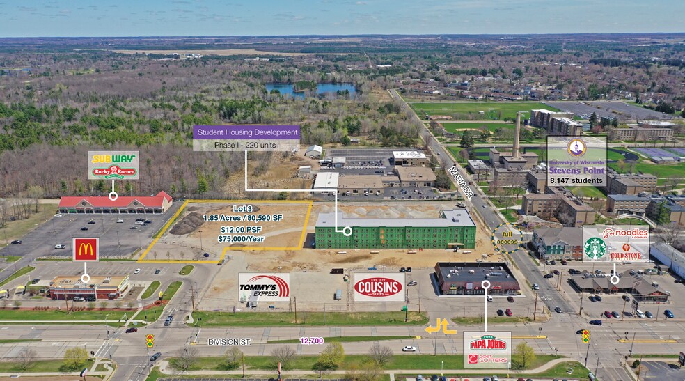 111 Division St, Stevens Point, WI à vendre - Photo du bâtiment - Image 1 de 3