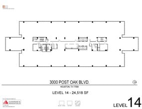 3000 Post Oak Blvd, Houston, TX for lease Floor Plan- Image 1 of 1