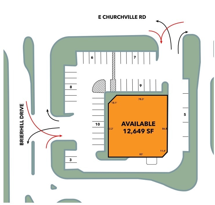 1201 E Churchville Rd, Bel Air, MD for lease Floor Plan- Image 1 of 1
