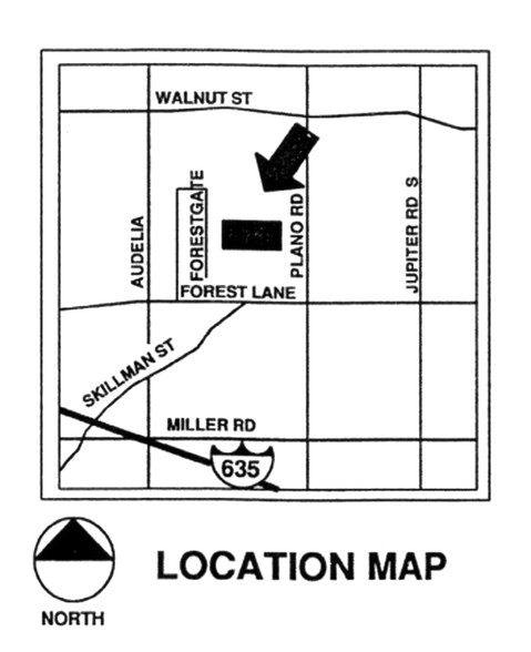 11999 Plano Rd, Dallas, TX à vendre - Plan de site - Image 1 de 1