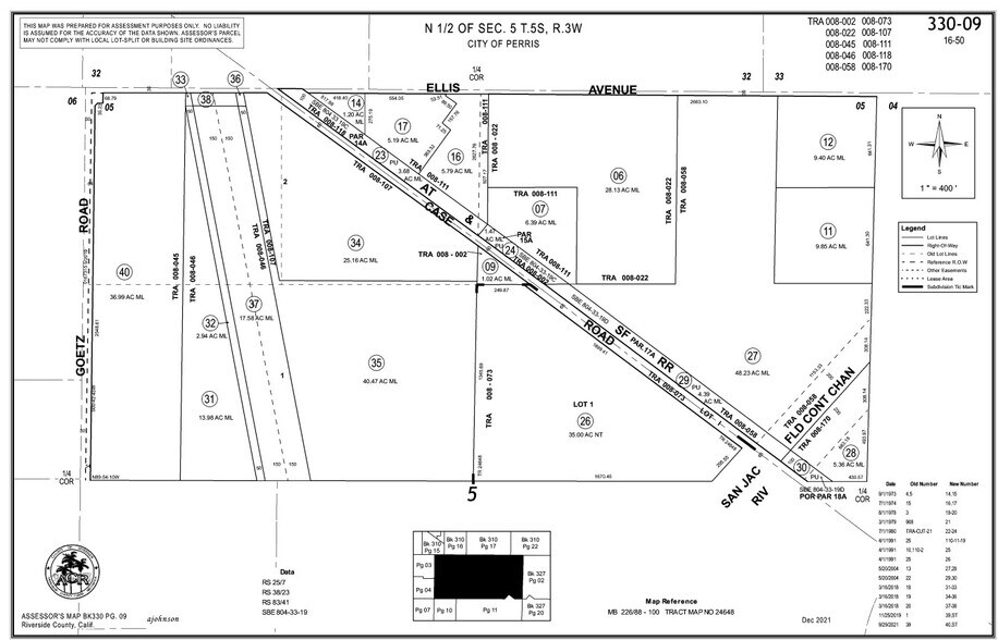 SEQ E. Ellis Ave. & Case Rd., Perris, CA à vendre - Plan cadastral - Image 2 de 2