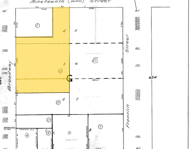 1740-1750 Broadway, Oakland, CA à louer - Plan cadastral - Image 3 de 4