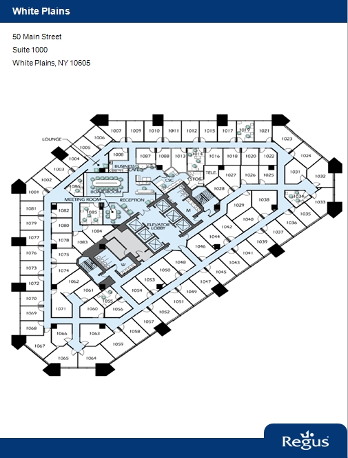 50 Main St, White Plains, NY à louer Plan d  tage- Image 1 de 1