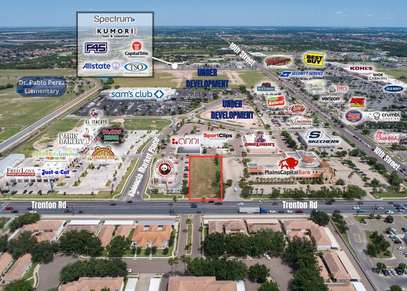 1100 Trenton Rd, McAllen, TX for lease - Aerial - Image 1 of 3