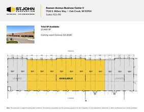 517 E Rawson Ave, Oak Creek, WI for lease Floor Plan- Image 2 of 3