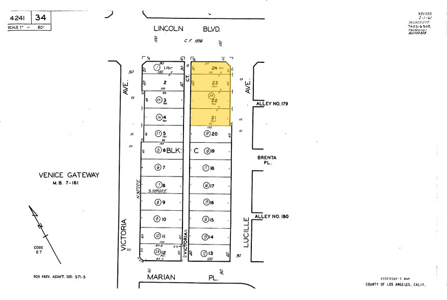 2221 Lincoln Blvd, Venice, CA for lease - Plat Map - Image 2 of 5