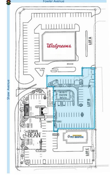1750 Shaw Ave, Clovis, CA à vendre - Plan de site - Image 2 de 3