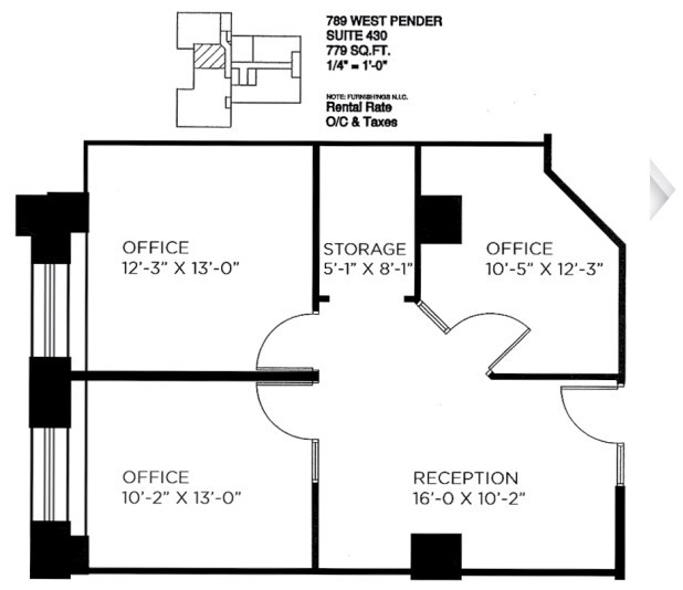 789 W Pender St, Vancouver, BC for lease Floor Plan- Image 1 of 1