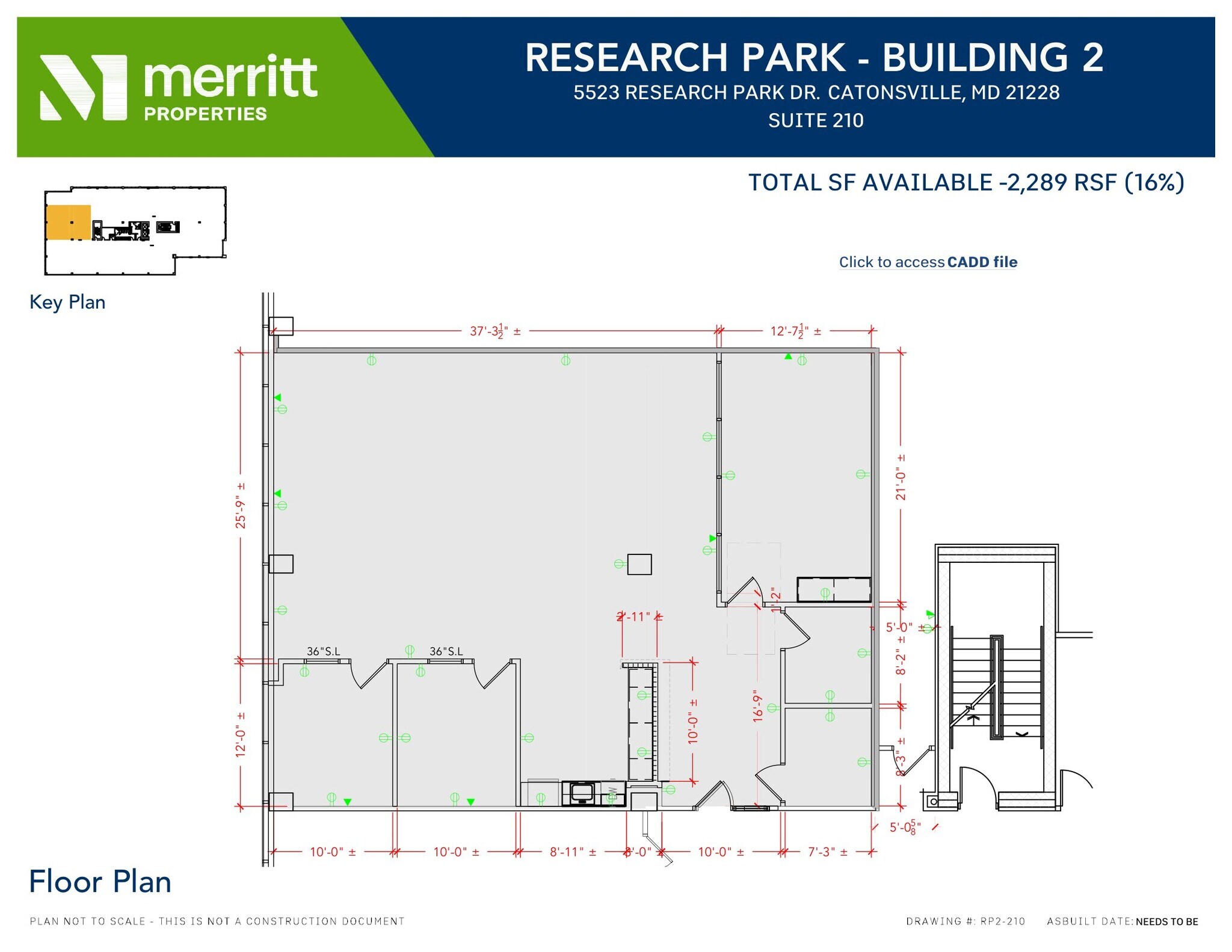 5521 Research Park Dr, Baltimore, MD à louer Plan d’étage- Image 1 de 1