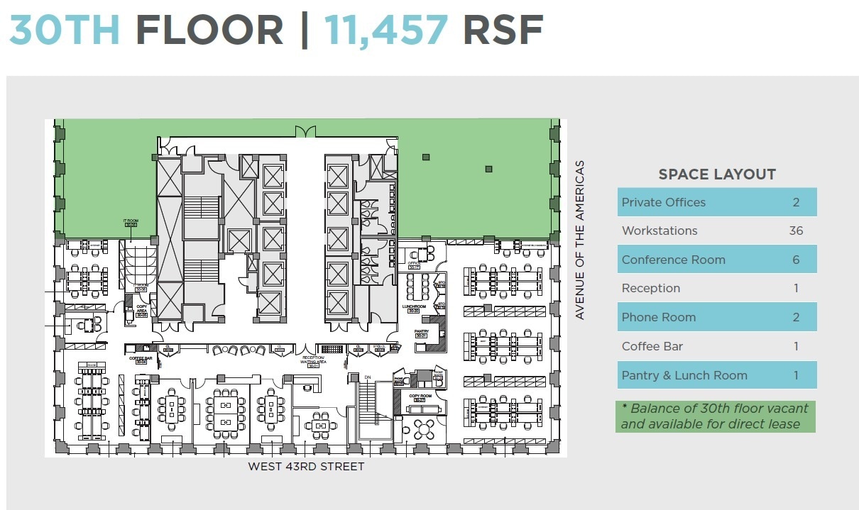 1133 Avenue of the Americas, New York, NY for lease Floor Plan- Image 1 of 12