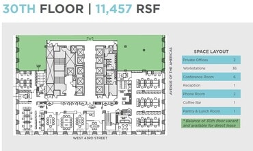 1133 Avenue of the Americas, New York, NY for lease Floor Plan- Image 1 of 12