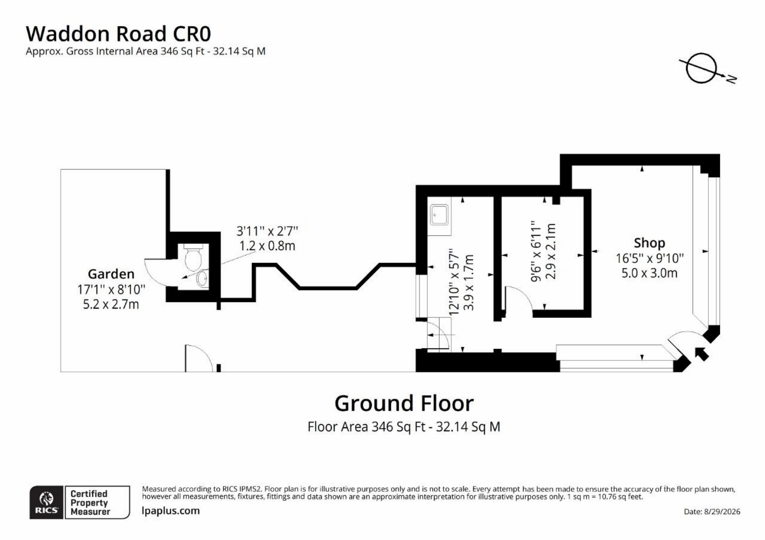 33 Waddon Rd, Croydon à louer Plan d’étage- Image 1 de 7
