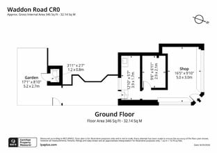 33 Waddon Rd, Croydon à louer Plan d’étage- Image 1 de 7
