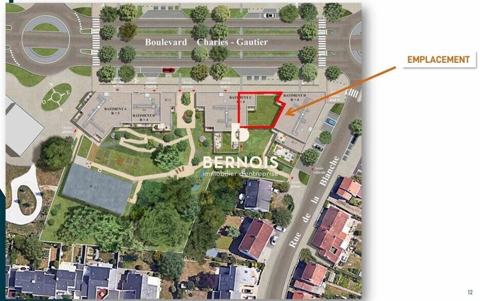 Boulevard Charles Gautier, Saint-Herblain à louer - Plan de site - Image 3 de 3