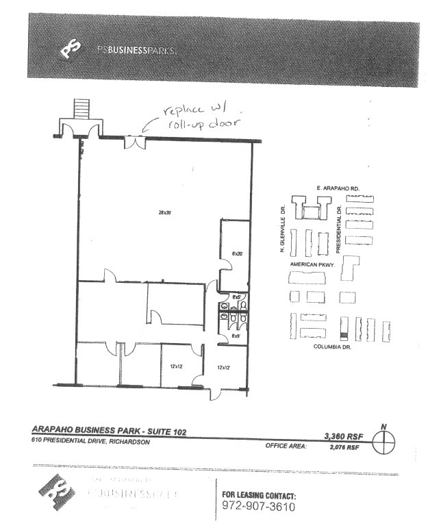 1202 E Arapaho Rd, Richardson, TX for lease Floor Plan- Image 1 of 1