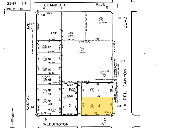 5301 Laurel Canyon Blvd, North Hollywood, CA for lease - Plat Map - Image 2 of 4