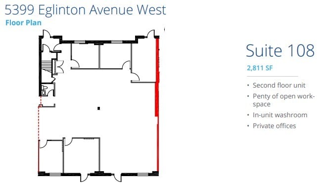 5397 Eglinton Ave W, Toronto, ON à louer Plan d’étage- Image 1 de 1