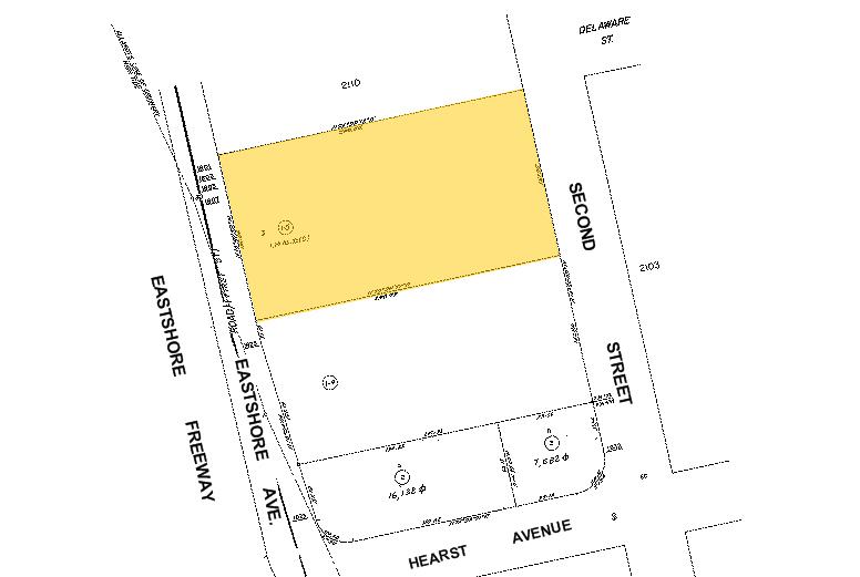 1805-1807 Eastshore Hwy, Berkeley, CA for lease - Plat Map - Image 3 of 30