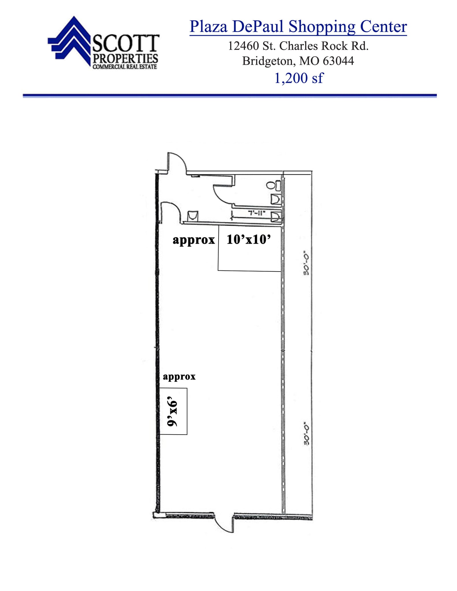 12400-12490 St. Charles Rock Rd, Bridgeton, MO for lease Interior Photo- Image 1 of 1
