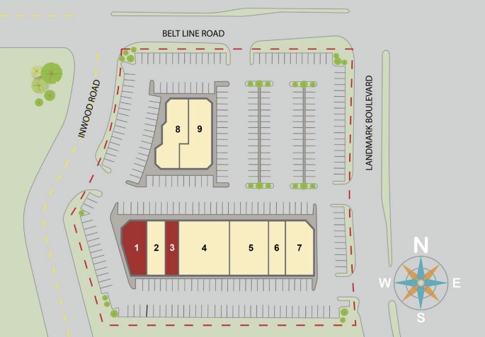 4800-4872 Belt Line Rd, Dallas, TX à louer - Plan d’étage - Image 2 de 3