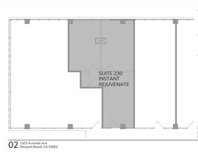 1303 Avocado Ave, Newport Beach, CA à louer Plan d’étage- Image 1 de 1