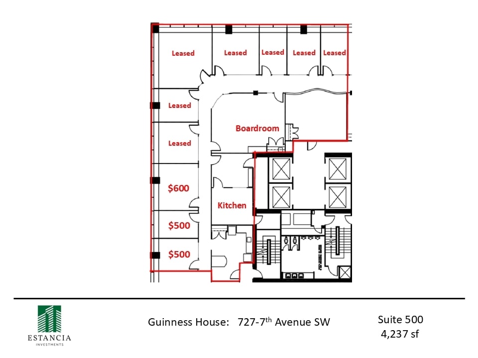727 7th Ave SW, Calgary, AB for lease Interior Photo- Image 1 of 7