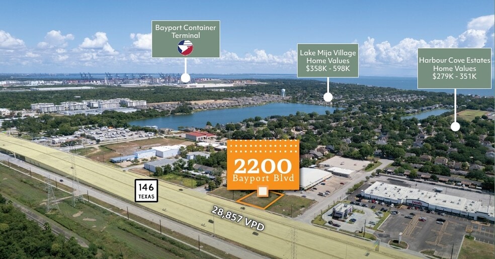 2200 Bayport, Seabrook, TX for sale - Aerial - Image 1 of 4