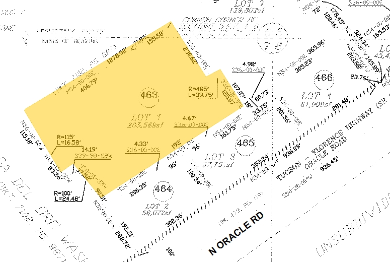 11121 N Oracle Rd, Tucson, AZ à vendre - Plan cadastral - Image 2 de 4