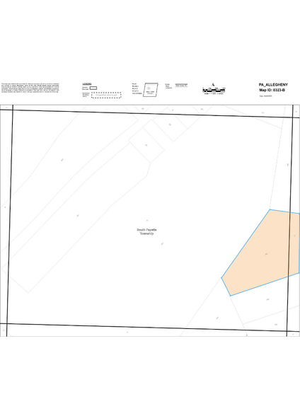 1350 Old Pond Rd, Bridgeville, PA à vendre - Plan cadastral - Image 3 de 3