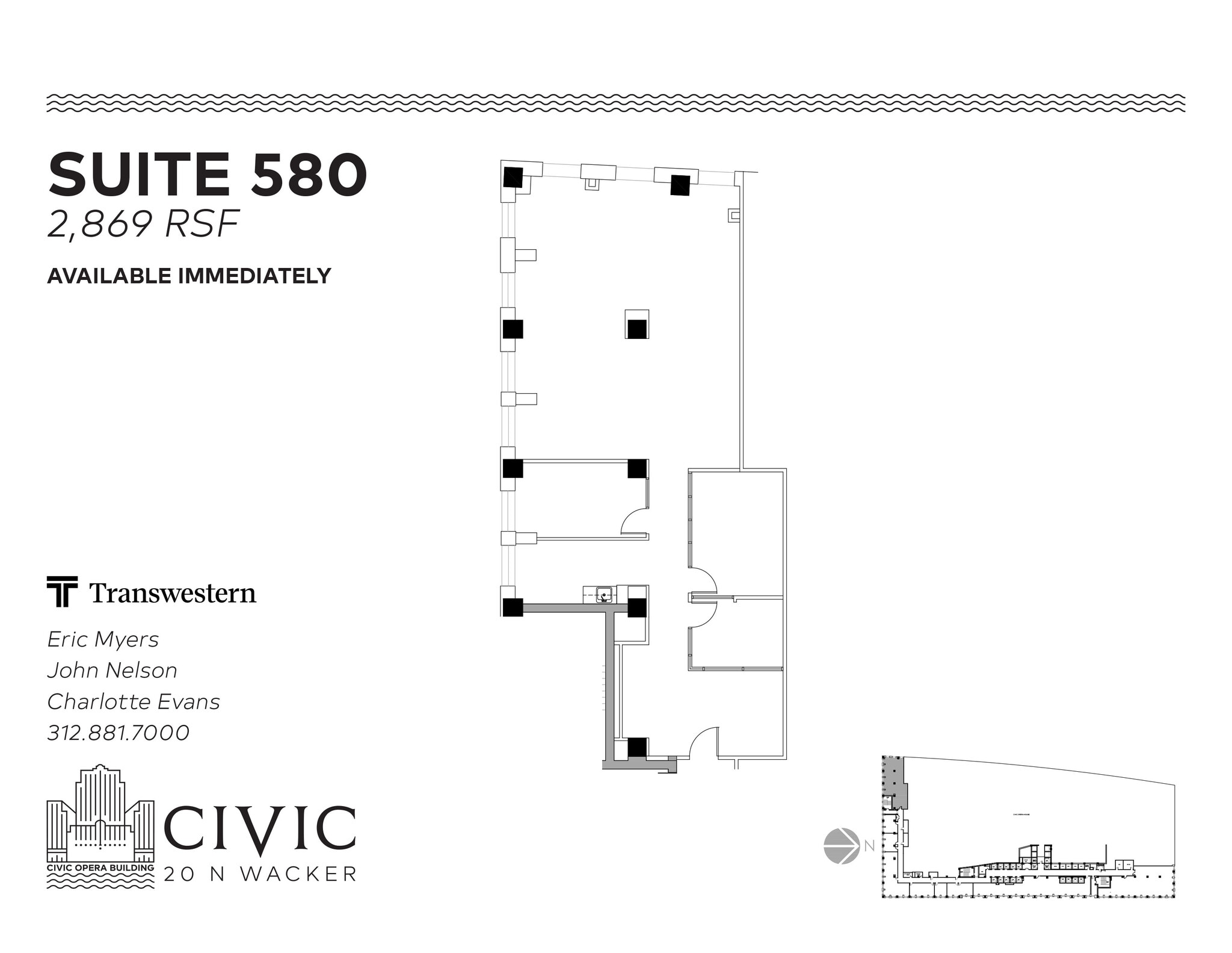 20 N Wacker Dr, Chicago, IL à louer Plan d’étage- Image 1 de 1