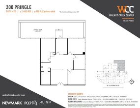 100 Pringle Ave, Walnut Creek, CA for lease Floor Plan- Image 1 of 1