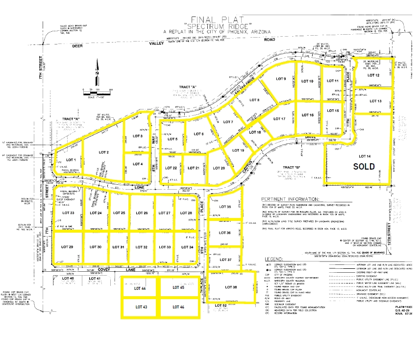 7th St, Phoenix, AZ for sale Plat Map- Image 1 of 1