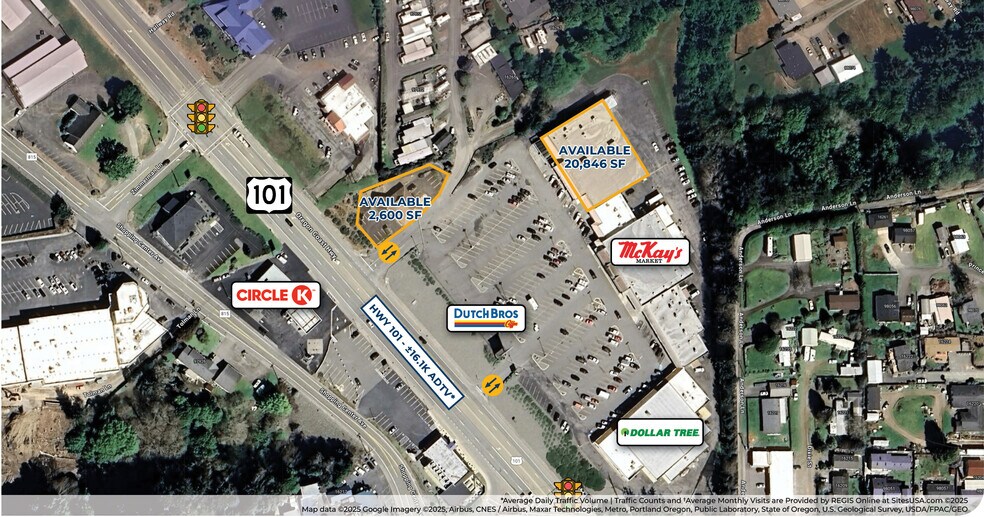 16161-16261 Highway 101 S, Brookings, OR à louer - Aérien - Image 1 de 3