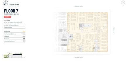 271 11th Ave, New York, NY à louer Plan d’étage- Image 2 de 2