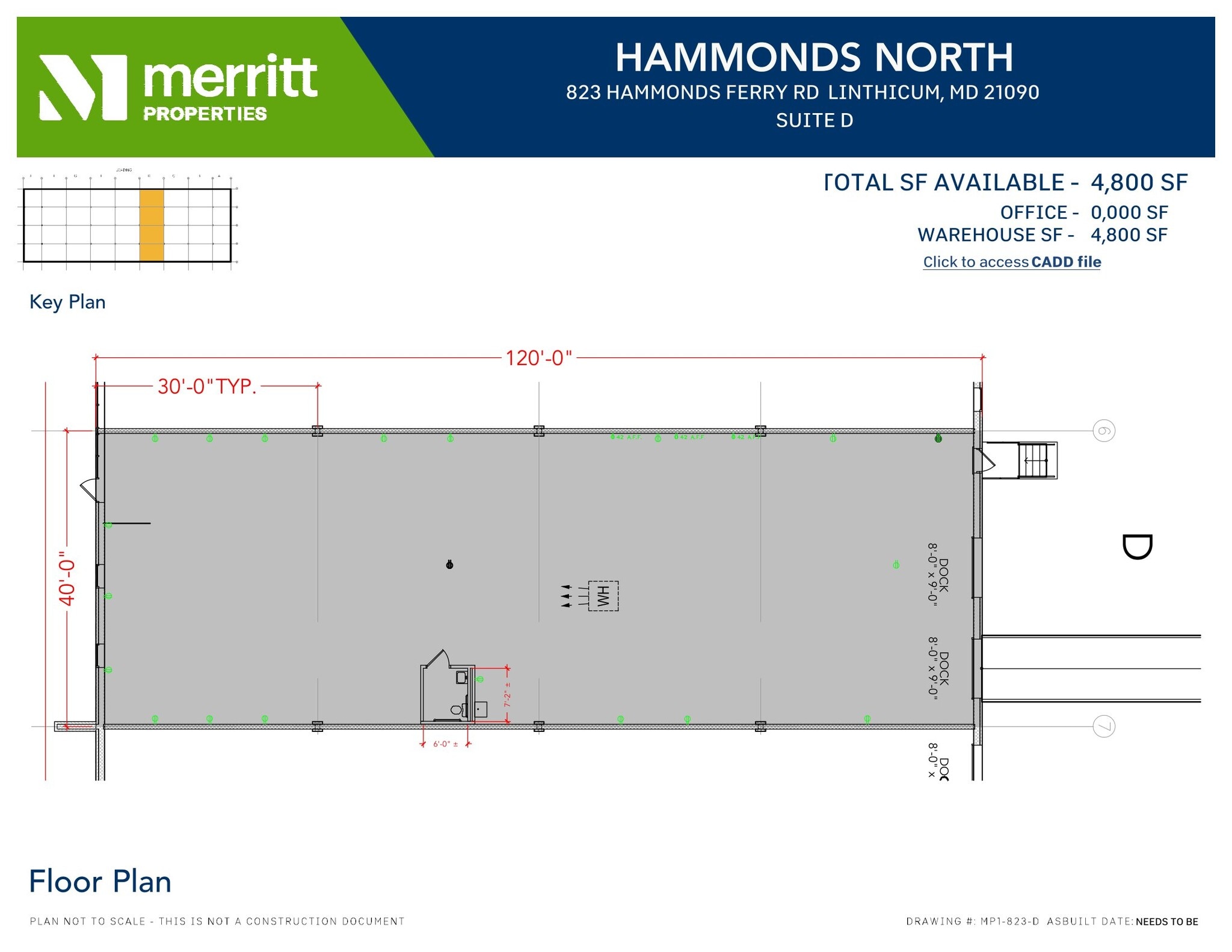 823 Hammonds Ferry Rd, Linthicum, MD for lease Floor Plan- Image 1 of 1