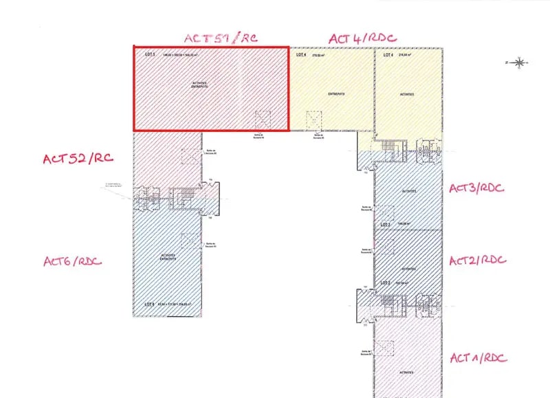 Flex in Argenteuil for lease - Floor Plan - Image 3 of 4