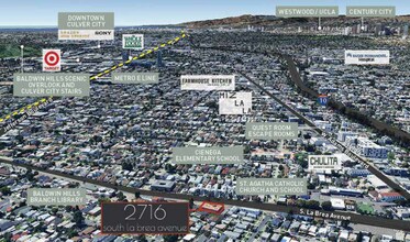 2716 S La Brea Ave, Los Angeles, CA - Aérien  Vue de la carte