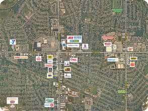 100-212 N Air Depot Blvd, Midwest City, OK - AERIAL  map view