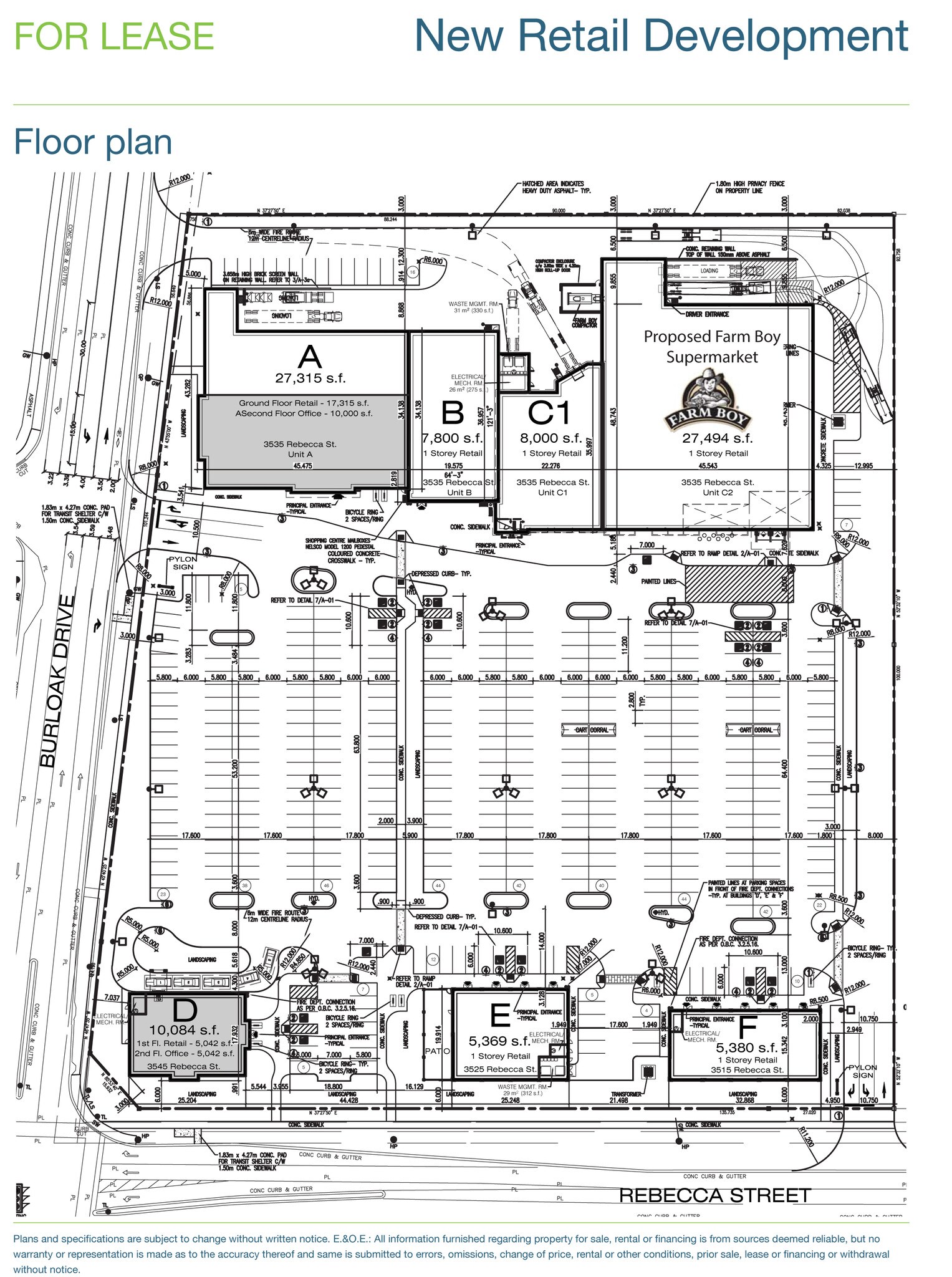 3515 Rebecca St, Oakville, ON for sale Site Plan- Image 1 of 1