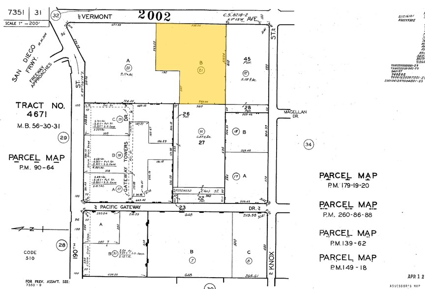 19191 S Vermont Ave, Torrance, CA for lease - Plat Map - Image 2 of 14